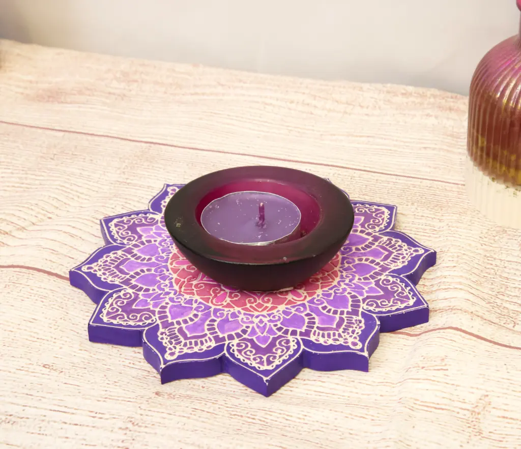 Vide Poche plat Violet/Rose