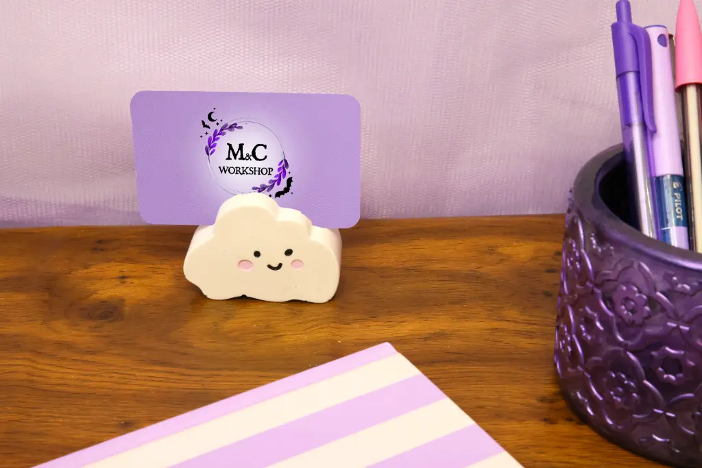 Porte Photo Nuage Blanc/Rose