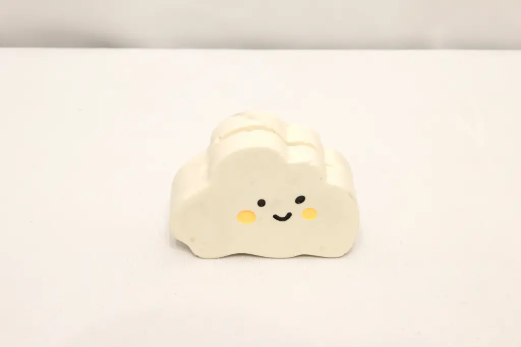 Porte Photo Nuage Blanc/Orange