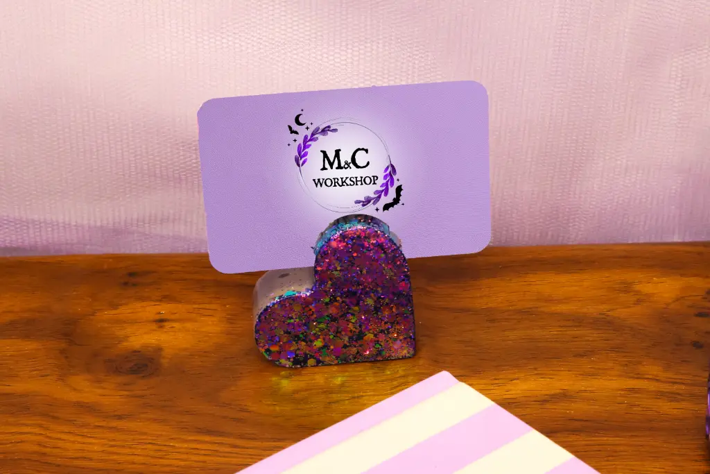 Porte Photo Coeur Violet